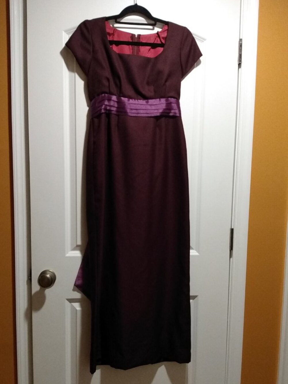 Purple Empire Waist Regency Handmade Formal Dress